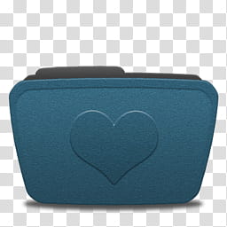 Grain Folders, blue heart folder transparent background PNG clipart
