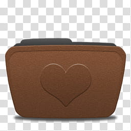 Grain Folders, brown heart file folder transparent background PNG clipart
