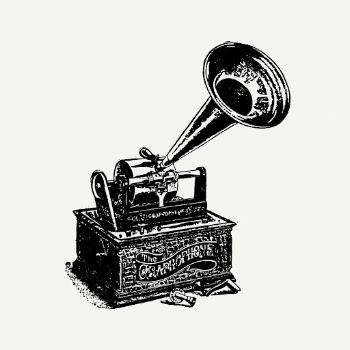 Gramophone drawing, vintage music player | Free PSD - rawpixel