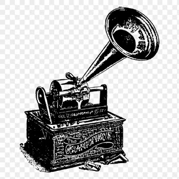 Gramophone png sticker, music player | Free PNG - rawpixel