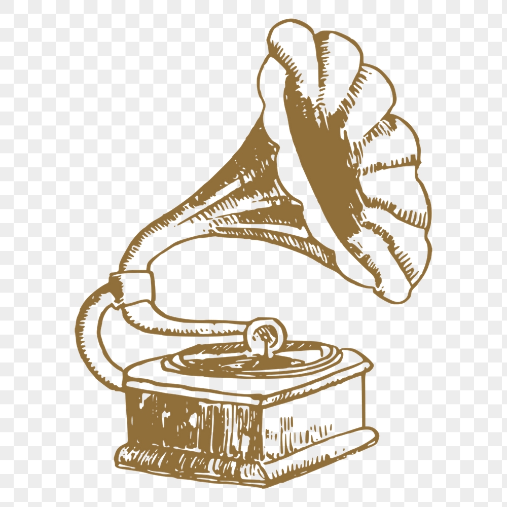 Gramophone png sticker, record player | Free PNG Illustration - rawpixel