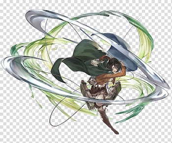 Granblue Fantasy Mikasa Ackerman Attack on Titan Anime, Anime transparent background PNG clipart
