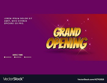 grand opening shop template