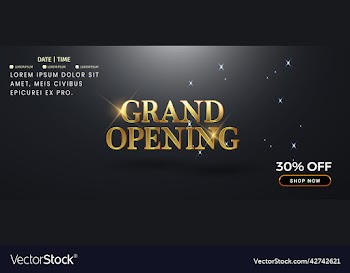 grand opening shop template