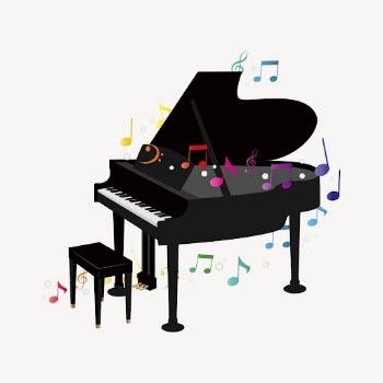 Grand piano clipart, musical instrument | Free Photo - rawpixel