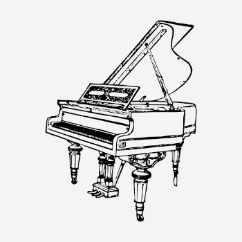 Grand piano drawing, musical instrument | Free Photo - rawpixel