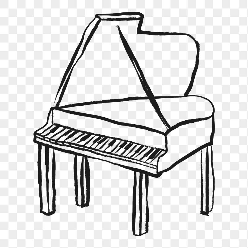 Grand piano png sticker, musical | Free PNG Illustration - rawpixel