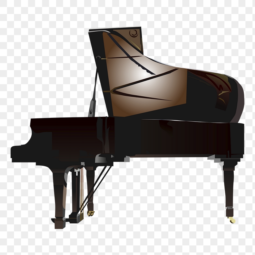 Grand piano png sticker, musical | Free PNG - rawpixel
