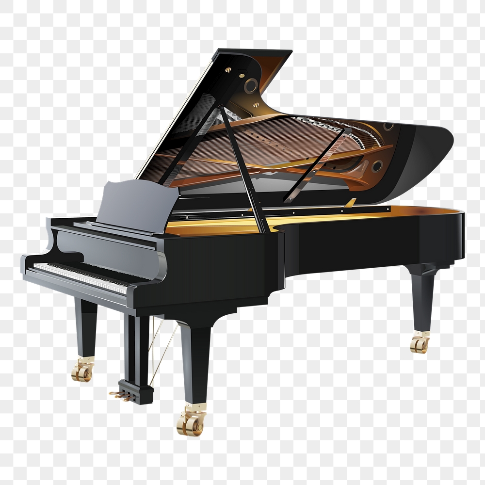 Grand piano png sticker, musical | Free PNG - rawpixel