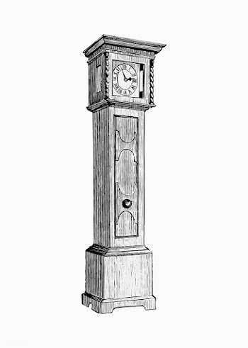 Grandfather clock in vintage style | Free stock vector - 572968