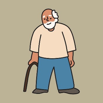 Grandfather collage element, senior man | Free Vector - rawpixel