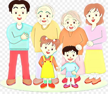 Grandparent, Drawing, Family, People, Cartoon PNG