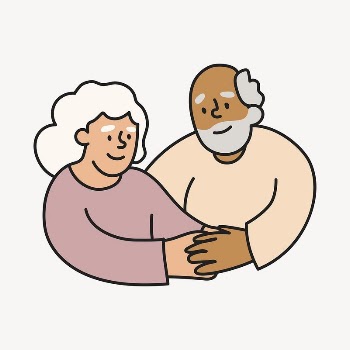 Grandparents hugging collage element, eternal | Free Vector - rawpixel