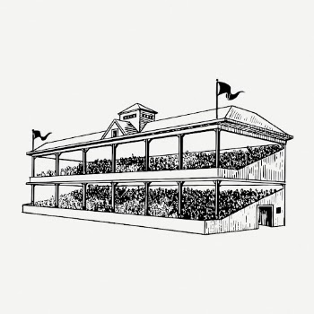 Grandstand drawing, sport vintage illustration | Free PSD - rawpixel