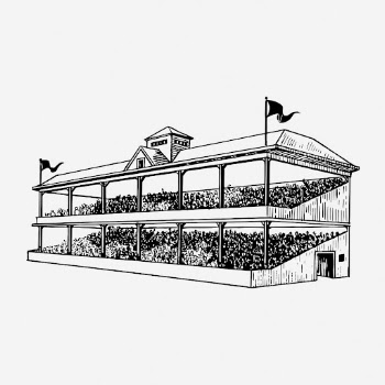 Grandstand drawing, vintage sport illustration. | Free Photo - rawpixel
