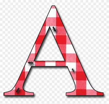 Granny Enchanted's Blog - Red Gingham Letters