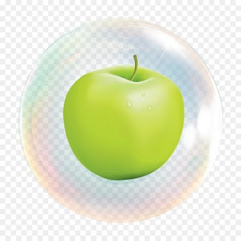 Granny Smith Green Diet food Wallpaper - Apple bubble 