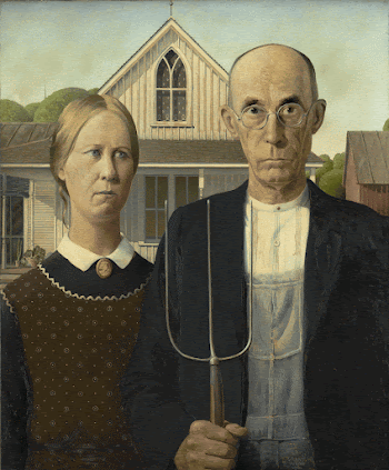 Grant Wood's American Gothic (1930) | Free Photo - rawpixel
