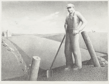 Grant Wood's In the spring | Free Photo - rawpixel