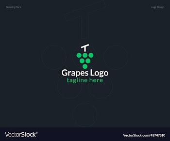 grape fruit logo design