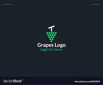 grape fruit logo design