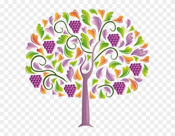 Grape In Trees Clipart