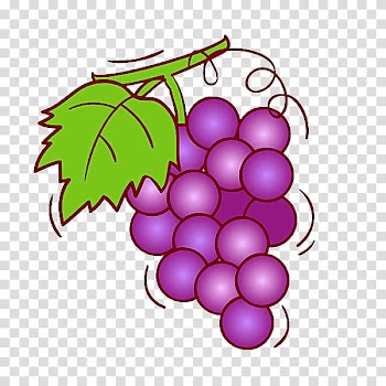 Grape Wine Fruit Illustration, Purple grape transparent background PNG clipart