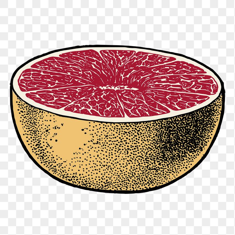 Grapefruit png sticker, vintage fruit | Free PNG - rawpixel
