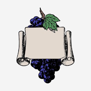 Grapes frame clipart, vintage paper | Free Photo - rawpixel