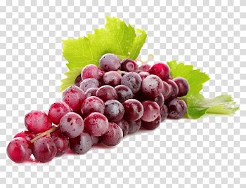 Grapes fruit illustration, Red Wine Himrod Kyoho Grape, Fresh Grapes transparent background PNG clipart