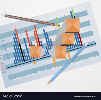 Graph shape vector image