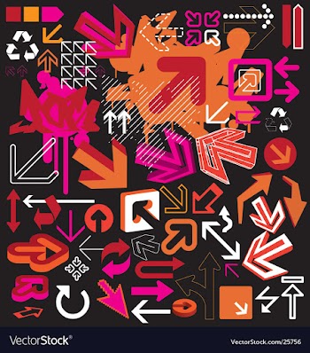 Graphic arrow vector image