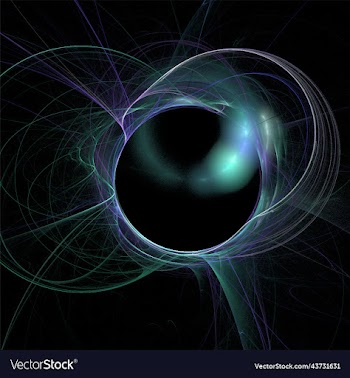 graphic black and blue space star system