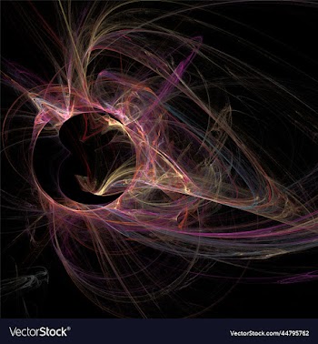 graphic black and pink space star system