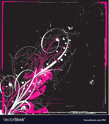 Graphic bloom grunge vector image