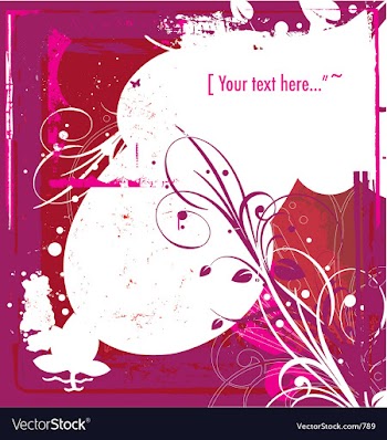 Graphic bloom grunge vector image