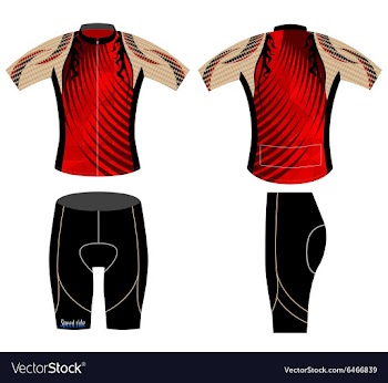 Graphic cycling vest vector image