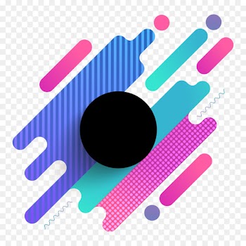 Graphic design Abstract art - Cool geometric combination of decorative circular vector background 