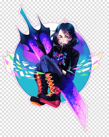 Graphic design Anime Glitch art, anime girl transparent background PNG clipart