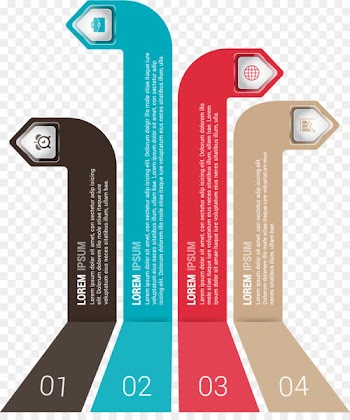 Graphic design Arrow - Creative turn origami arrow directory 