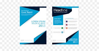 Graphic design Brochure Illustration - Business geometric single-page design 