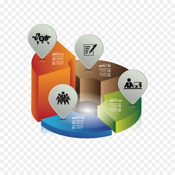 Graphic design Diagram Chart - Vector color ppt decoration 