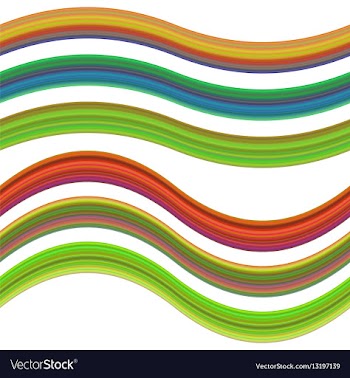 Graphic design element set - gradient ribbons vector image