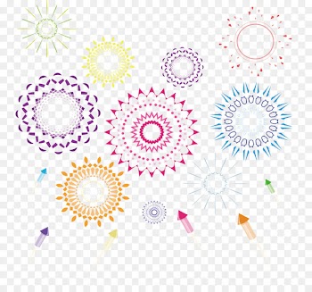 Graphic design Fireworks - Beautiful festival fireworks 