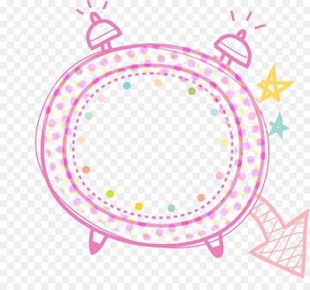 Graphic design Illustration - Alarm clock border 