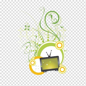Graphic design Illustration, Cool color floral decoration transparent background PNG clipart