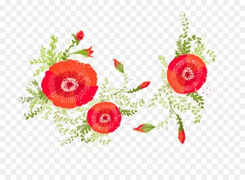 Graphic design Image Download Portable Network Graphics - red vintage floral 