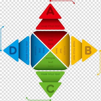 Graphic design Infographic, Creative color triangle information transparent background PNG clipart