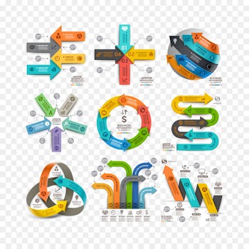 Graphic design Infographic Illustration - Vector ppt arrow creative decoration 