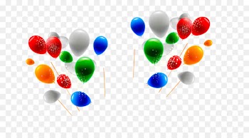 Graphic design - Multicolored balloons 